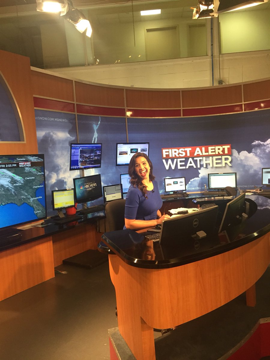 HowardBallou's tweet photo. #MorganMiller in the First Alert Wx Center for WLBT news at 10pm Welcome! https://t.co/PvAQOsWiVO