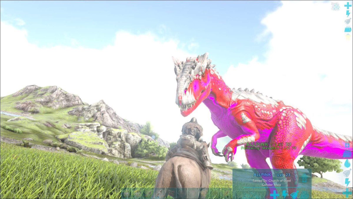 F3RALGIRI's tweet photo. Still finding pink dinos on the server ❤️ #theywillallbemine #arkeverydamnday https://t.co/bhecTybAda