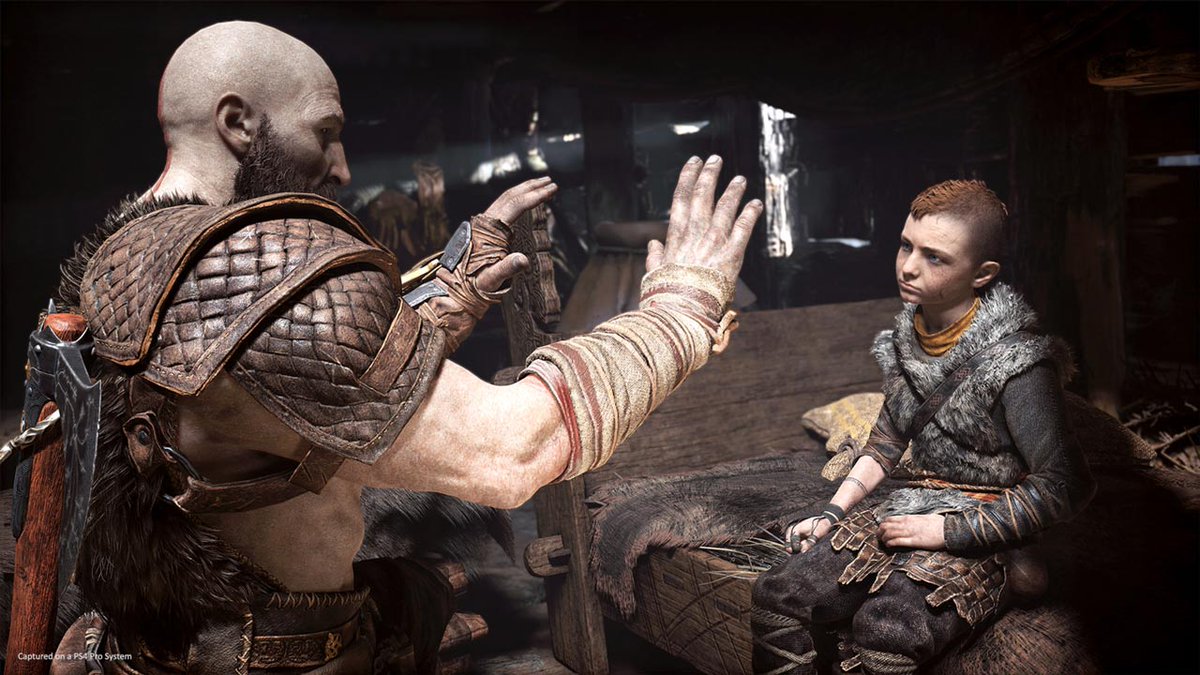 PlayStation's tweet photo. Cory Barlog talks God of War inspirations, challenges, origins in our revealing new audio interview: https://t.co/QMYfcZMJ90 https://t.co/N7oW9Z6fO5