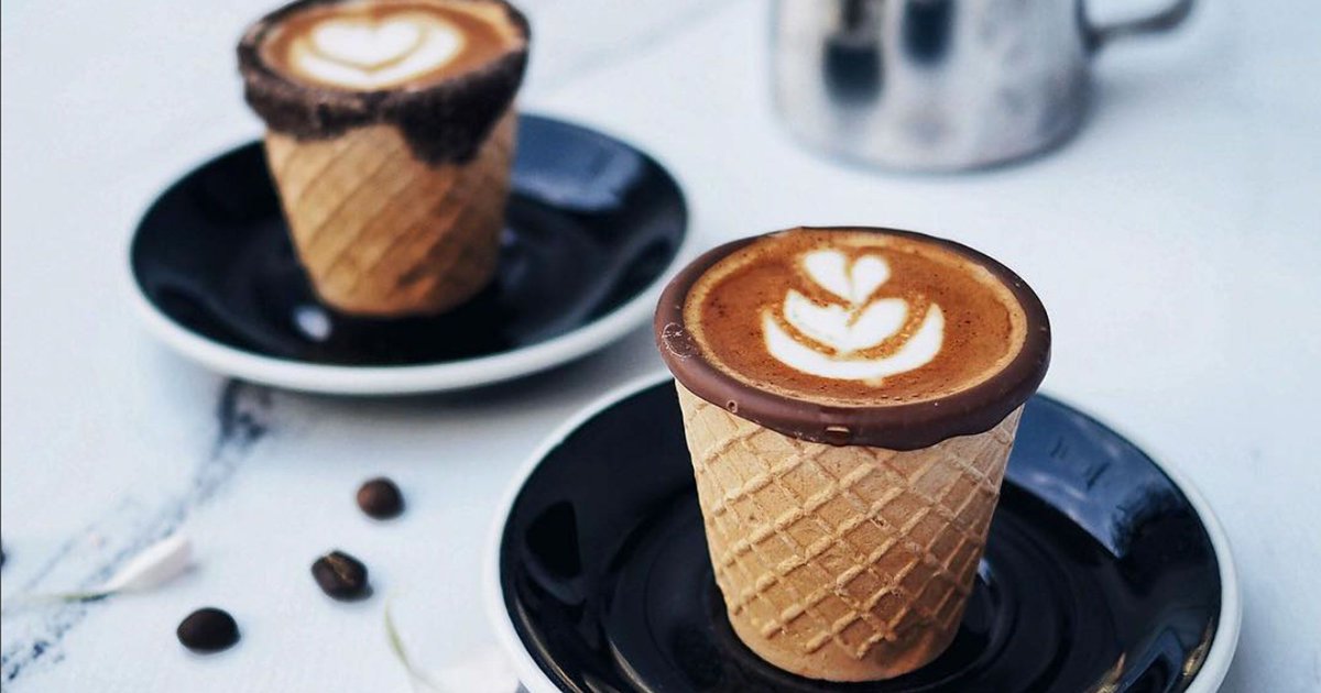 ScratchCoffee1's tweet photo. The most adorable way to drink your coffee... coffee cones! https://t.co/A51j8jqx76