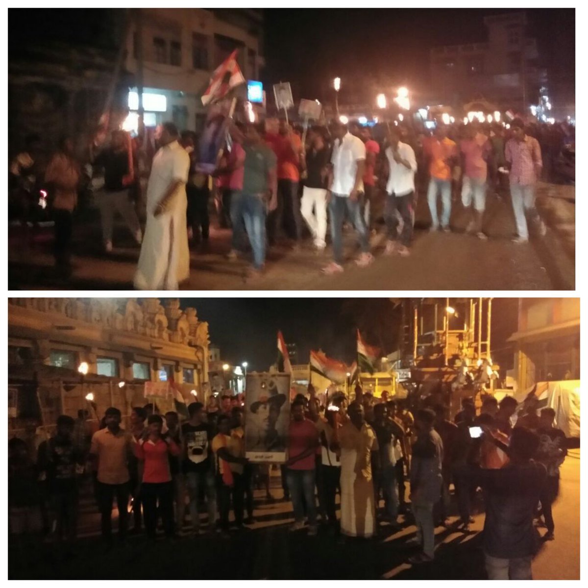yuva_brigade's tweet photo. #BhagathForUnity
#Nanjangud
Yuva Brigade volunteers organised Torch Light March in order to pay tribute to Bhagat Singh, Sukhdev and Rajguru on the occasion of #ShaheedDiwas at Nanjangud yesterday. https://t.co/IPpkCrGtR9