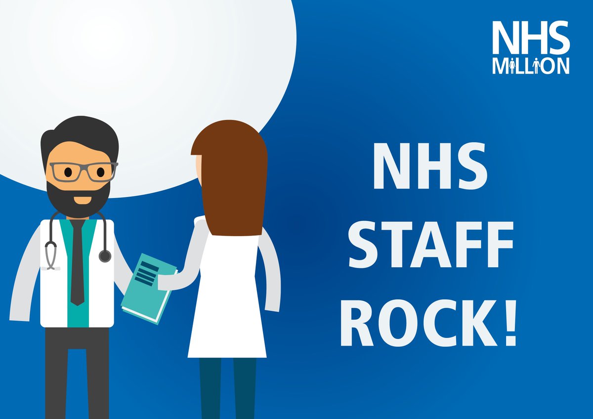 NHSMillion's tweet image. We think NHS staff rock!  RT if you agree!
