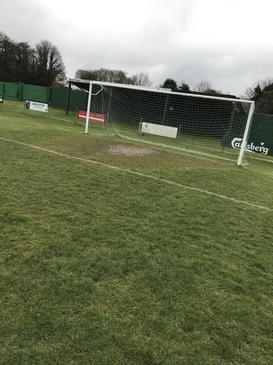 We are a definite game ON at Blaise Park today v <a href="/PorthlevenAFC/">Porthleven AFC</a>. Pitch is certainly playable. #CornishFootball
