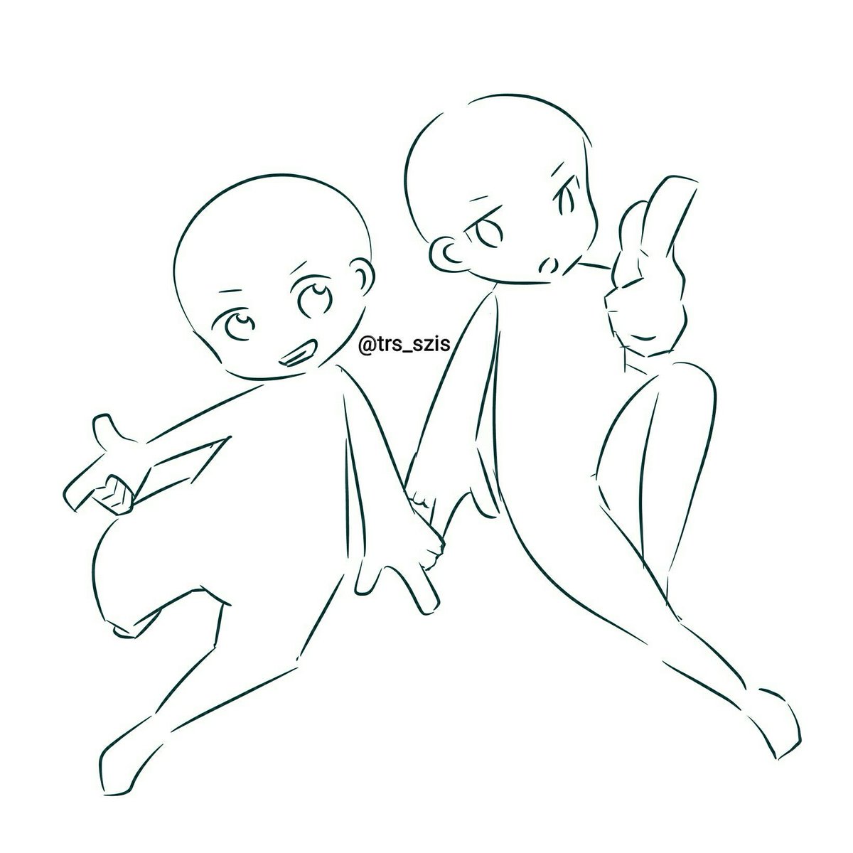 イラスト用トレス素材 Sur Twitter トレス素材 Bang ひとりひとりばらしてもokです