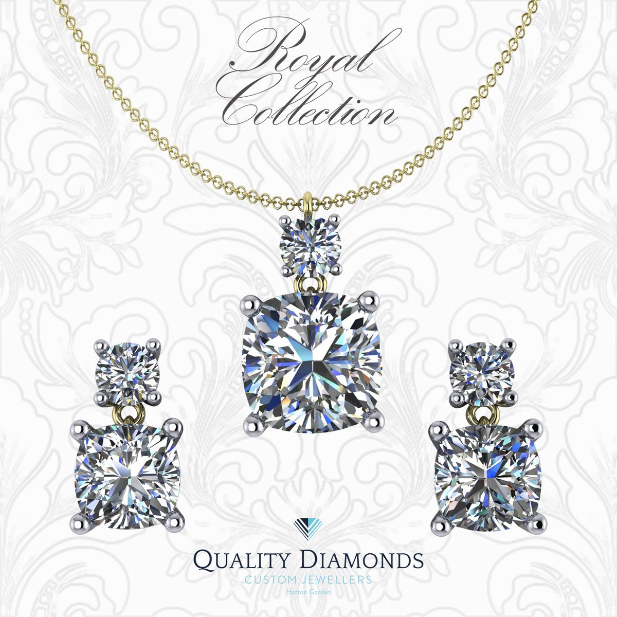 QualityDiamonds's tweet photo. With the Royal Wedding only weeks away, we’re excited to show your our bespoke Royal Collection; beautifully inspired by Ms Meghan Markle and her stunning Engagement ring designed by Prince Harry. #royalwedding #meghanmarkle #diamonds https://t.co/FRcJlvHQQ5