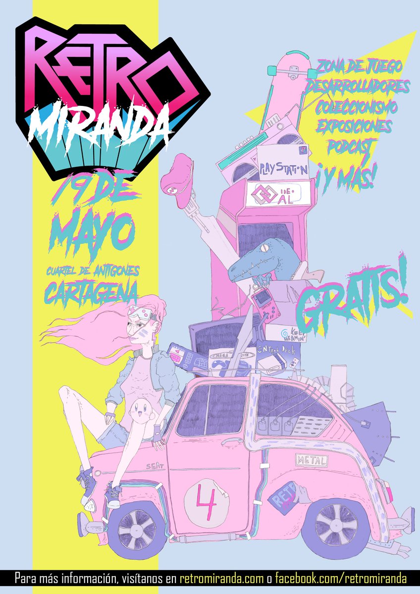 MirandaRetro's tweet photo. ¡Ya estamos en Retroweekend Alcoi! Este año esto tiene una pintaza estupenda.

Echad un ojo a esta versión preliminar de nuestro cartel de 2018 que muy sabiamente hemos decidido usar como mantel... https://t.co/vAlr1FhPfd