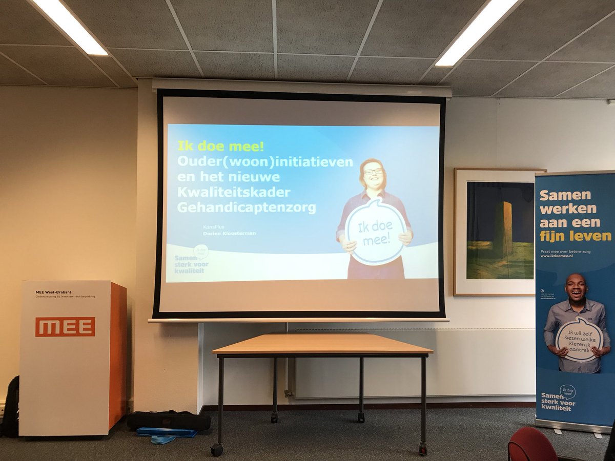 Straks spreken over kwaliteitskader gehandicaptenzorg met ouders van wooninitiatieven bij <a href="/Mee/">kumiko</a> @fijnlevenNL