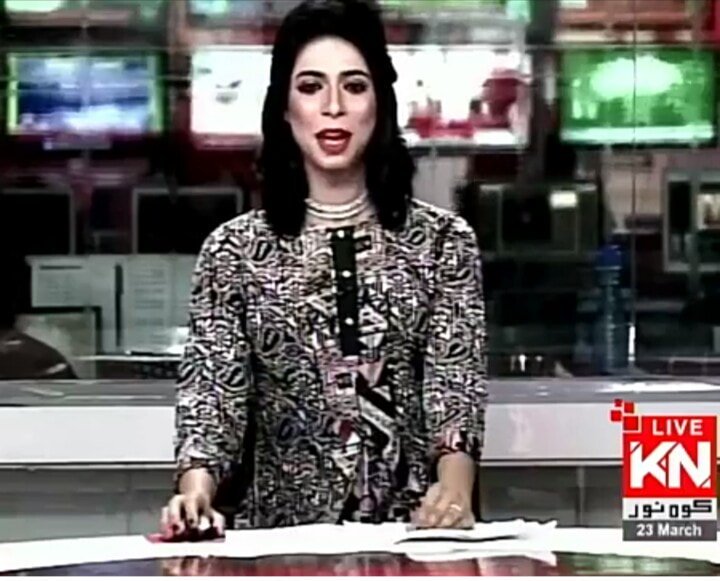 AllamaZameer's tweet photo. Pakistan first transgender news caster on screen now - Maavia Malik https://t.co/dOrLY1WzgX