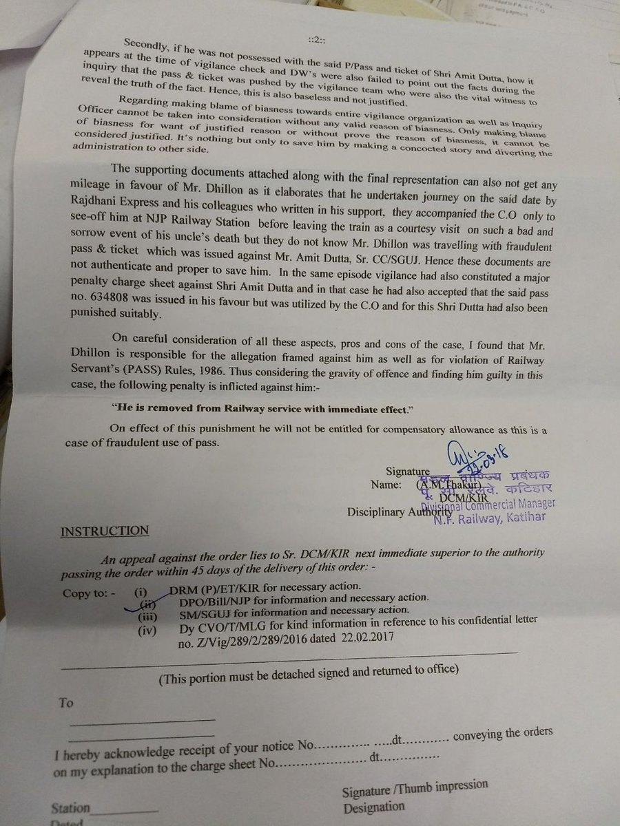 Gyanendra DUBEY (@igyanendrabjp) on Twitter photo <a href="/sambitswaraj/">Sambit Patra</a> <a href="/PiyushGoyalOffc/">Piyush Goyal Office</a> <a href="/PiyushGoyal/">Piyush Goyal</a> <a href="/RailMinIndia/">Ministry of Railways</a> <a href="/aajtak/">AajTak</a> <a href="/SSAhluwaliaMP/">SS Ahluwalia</a> <a href="/GVLNRAO/">GVL Narasimha Rao</a> <a href="/narendramodi/">Narendra Modi</a> INTUC Congress Labour union wing NF Rly union Organizing Secretary fired on corruption charges. <a href="/sambitswaraj/">Sambit Patra</a> <a href="/PiyushGoyalOffc/">Piyush Goyal Office</a> <a href="/PiyushGoyal/">Piyush Goyal</a> <a href="/RailMinIndia/">Ministry of Railways</a> <a href="/aajtak/">AajTak</a> <a href="/SSAhluwaliaMP/">SS Ahluwalia</a> <a href="/GVLNRAO/">GVL Narasimha Rao</a> <a href="/narendramodi/">Narendra Modi</a> INTUC Congress Labour union wing NF Rly union Organizing Secretary fired on corruption charges.