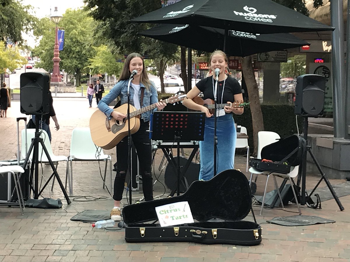 Supporting emerging young performers - thanks FedUni - National Busking Championships. #ballarat