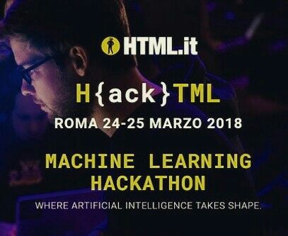 seedble's tweet image. Registrazioni aperte! #H{ack}TML sta per avere inizio, #hackplayer ora tocca a voi✌💪
#HACKTML18 #machinelearning #hackaton