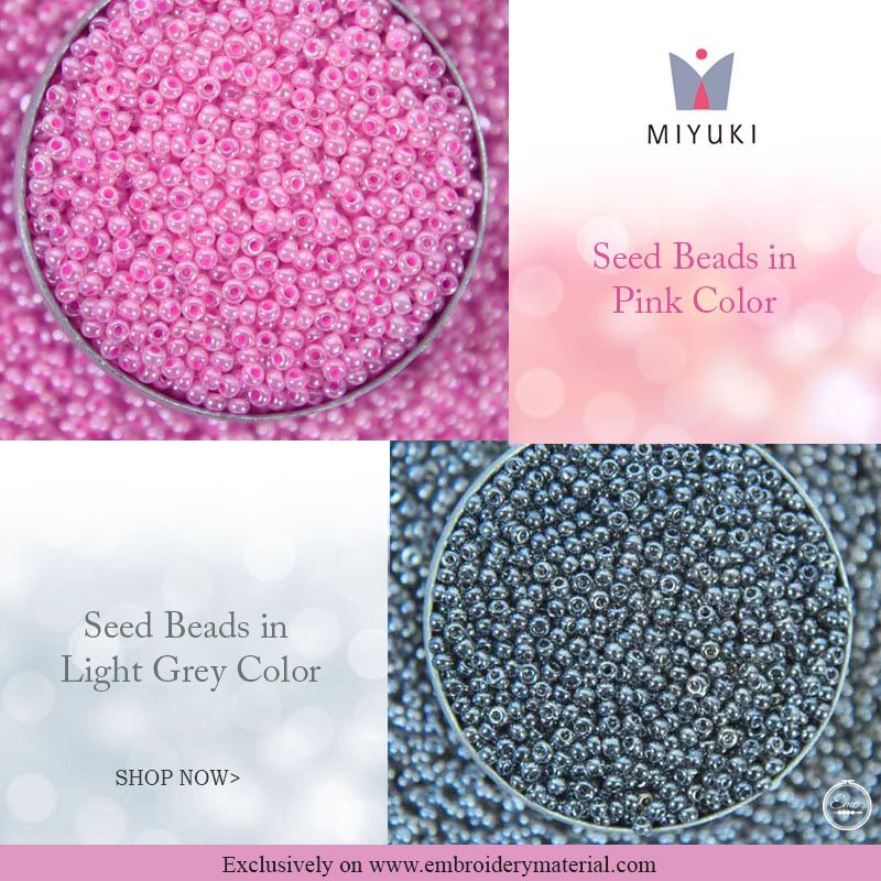 Choose from the Extensive Range of Seed Beads 

Shop now goo.gl/gyNE2y

#seedbeads #moti #preciosa #miyuki #miyukiseedbeads #preciosaseedbeads #czechbeads #preciosarocaille #rocaille #glassbeads #bigbeads #beadingsupplies #design #embellish #embroidery #smallbeads