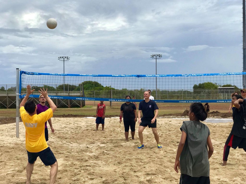 YapStateGovNews's tweet photo. #Yappening
Sports Day—a fun day of sports engagement and band performance—was held at the Yap Sports Complex with #PacificPartnership2018 and the local communities.
#YapFSM #PacificPartnership https://t.co/hgaf2TnbDl