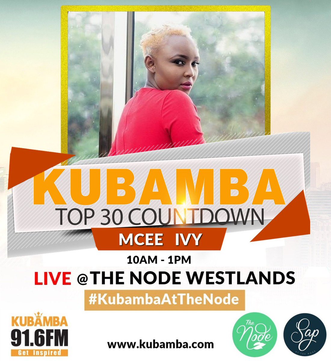 DuncoMusic's tweet photo. What time is it you ask!? It's KubambaTop30 o'clock with Kenya's great @TheMceeIvy tune in to KubambaRadio 91.6 or stream https://t.co/zcyKXRcGg5
#KubambaAtTheNode https://t.co/DSvFhyfLEO