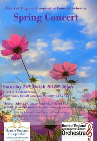 Looking forward to the <a href="/hoecco/">CovCo-OpOrch</a> performance tonight (March 24th) at 7.30pm. Tickets available on the door. Proceeds will go to <a href="/BalsallcomLions/">Balsall Common Lions</a> buff.ly/2IK9gUy