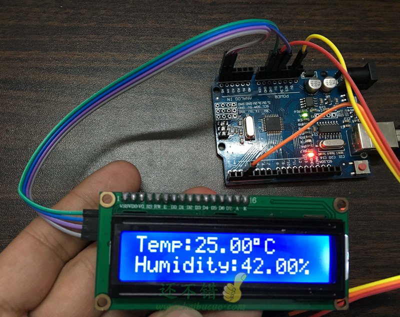 Arduino_access's tweet photo. Electronic temperature and humidity meter DIY Arduino+LCD1602+DHT11 Tag a f ... https://t.co/WhqbyL39k9 https://t.co/kyBw6ZZVjR
