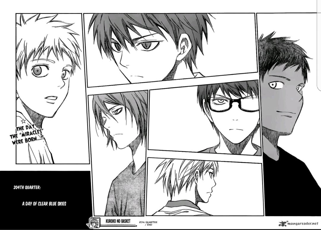 Sakechia's tweet photo. Das Ende von #Chapter204 hat was vom ersten Chapter des Lost Agent Arcs von Bleach xD #KurokoNoBasket #TeikouArc https://t.co/0BHdcSYxvj