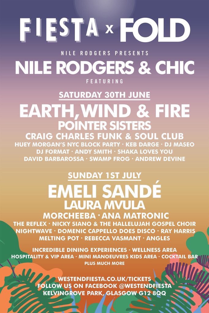 Delighted to confirm I'll be playing <a href="/WestEndFiesta/">The Fiesta</a> on 1st July 2018 | Great line up ! #glasgow #music #rayharris #soul tickets on sale via westendfiesta.co.uk