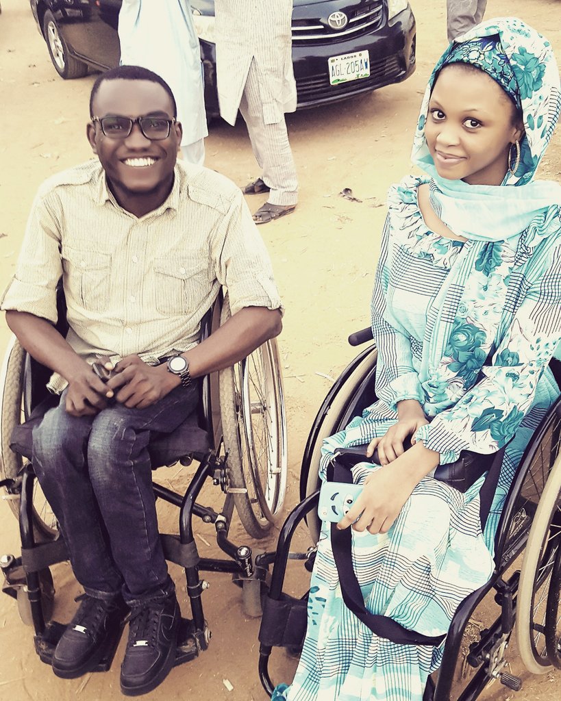 HeemOnWheels's tweet photo. And I finally met the beautiful Queen @TheBlqis in the city of Kano. She's mighty beautiful. #LifeOfAParaplegic #ICreateMyOwnWorld #DisabilityLiving #IRollYouWalk #DisabilityChamp #RoadTrip #Touring โฟ https://t.co/O0Cs2lpg4z