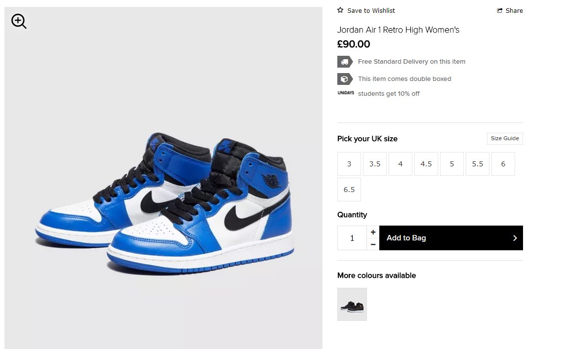 jordan 1 royal blue size 5