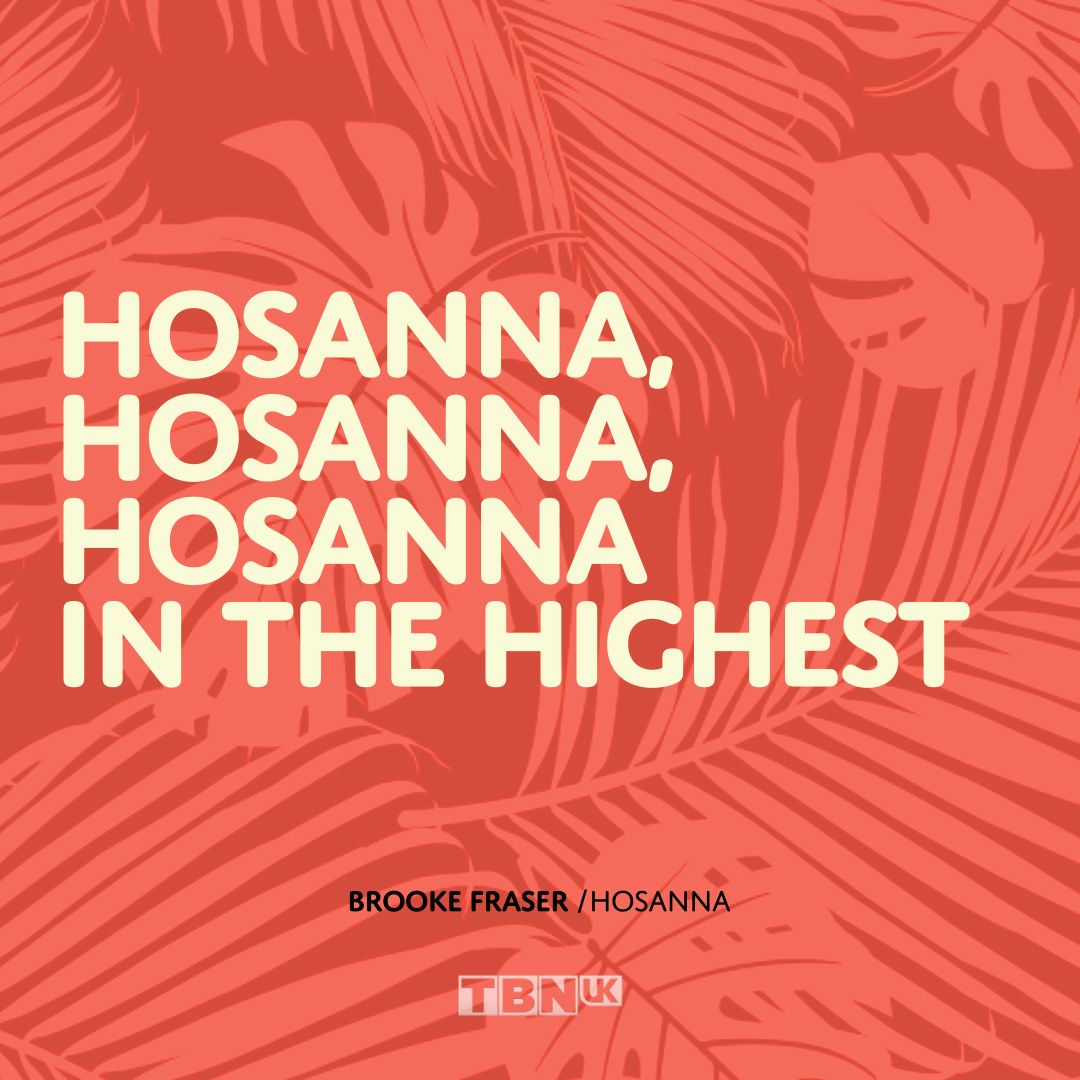 TBNUKtv's tweet photo. Hosanna, Hosanna, Hosanna in the Highest Brooke Fraser / Hosanna #PalmSunday #Jesus #HeLoved #HolyWeek #Easter #TBNUK #Freeview65 #Sky582 https://t.co/1weAnWlyLP
