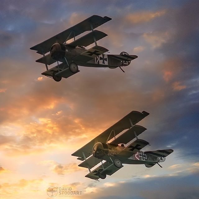 Fokker DR1 Replicas at Duxford Battle of Britain Airshow. #warbird #warplane #ww1planes #ww1history #ww1aviation #excellentaviation #propblur #aviationphotography #duxfordairshow #airshow2017 #aircraftphotos #aircraftphotography #aircraftrestoration #fok… ift.tt/2IOLvuK