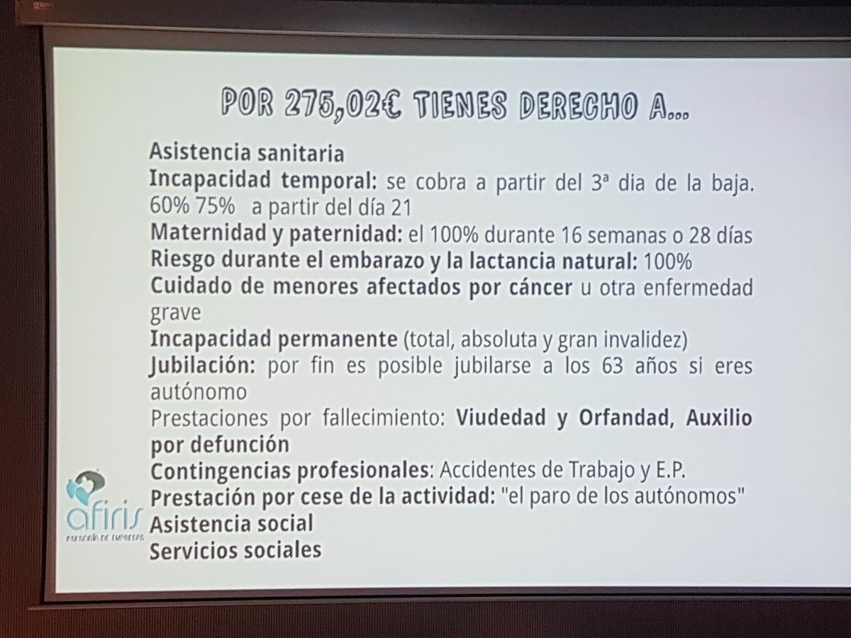 davidbernia's tweet photo. La cuota de autónomos en España es cara...si. ¿Pero a que tenemos derecho en España y no en otros países en los que es más barato? #bloggerstraining https://t.co/LAxIaylrBb