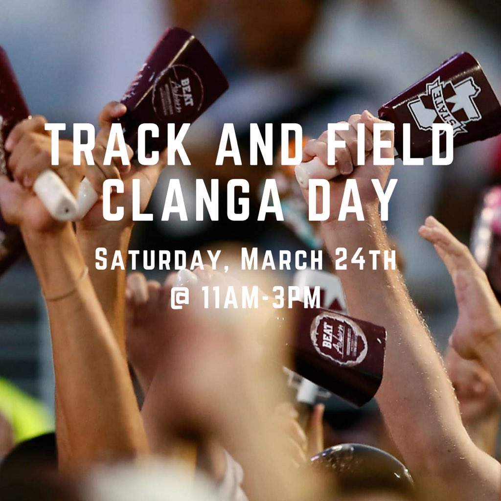 JesseA20's tweet photo. Today is @HailStateTF Clanga Day! Come out and earn some points for your team! https://t.co/n89IzXiWpv