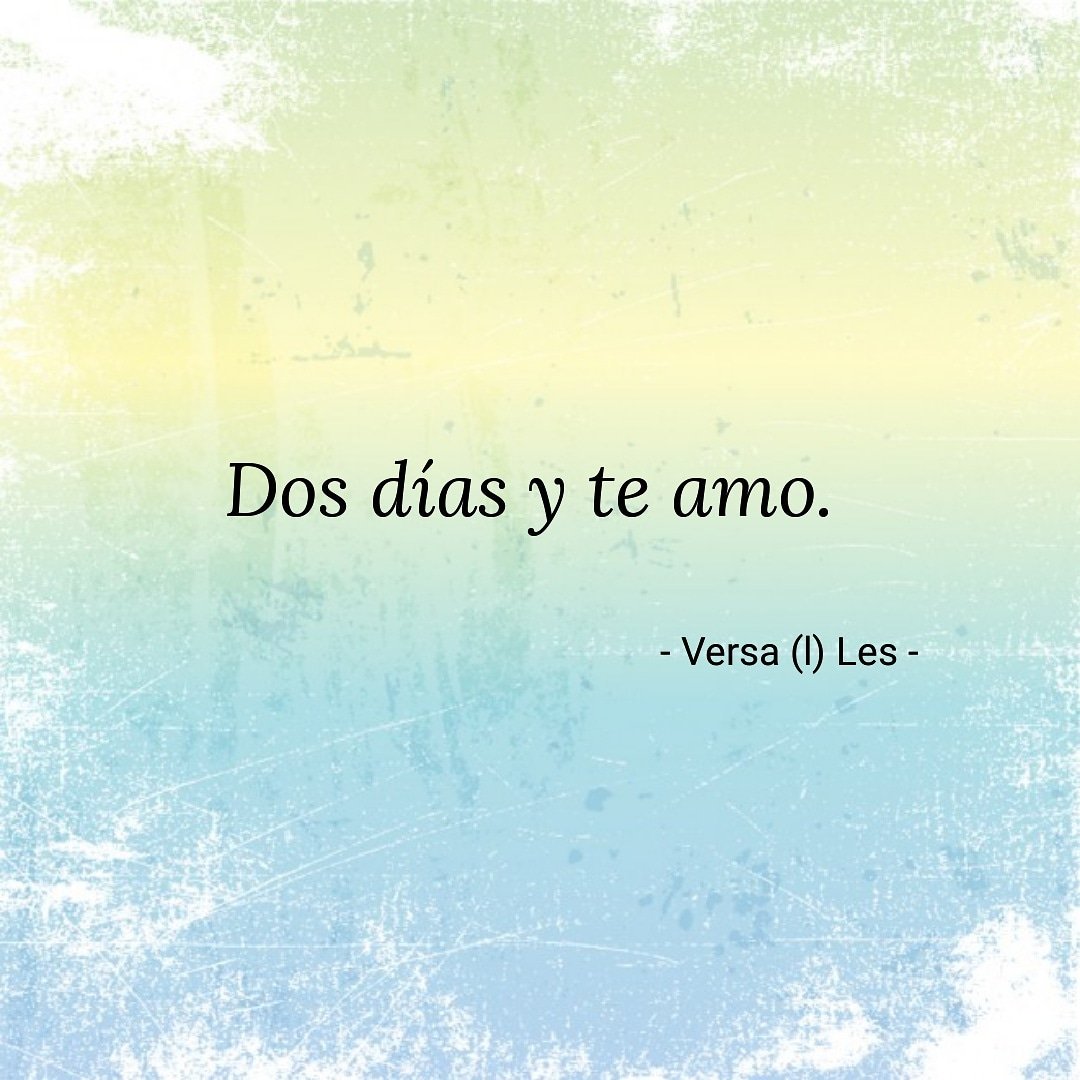 VersaLes_'s tweet photo. Nos dijeron de querernos despacio por eso del dolor y el desengaño. Pero no pudimos (ni quisimos) tensar las riendas ni amarnos a medias ni con cabeza... Y aquí seguimos.

#amordelbueno
#yonoséquereramedias
#versales https://t.co/ygYUYiNYC0