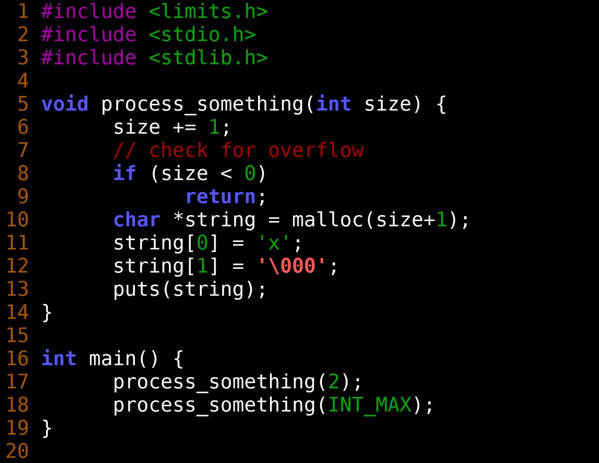 rv_inc's tweet image. Why does C11 program below segfaults when compiled with gcc -O3? It runs normally when you drop -O3.

Program has undefined behavior, caught by kcc (part of RV-Match tool runtimeverification.com/match/) as seen in picture, but what does gcc do? #undefinedbehavior #CProgrammingLanguage