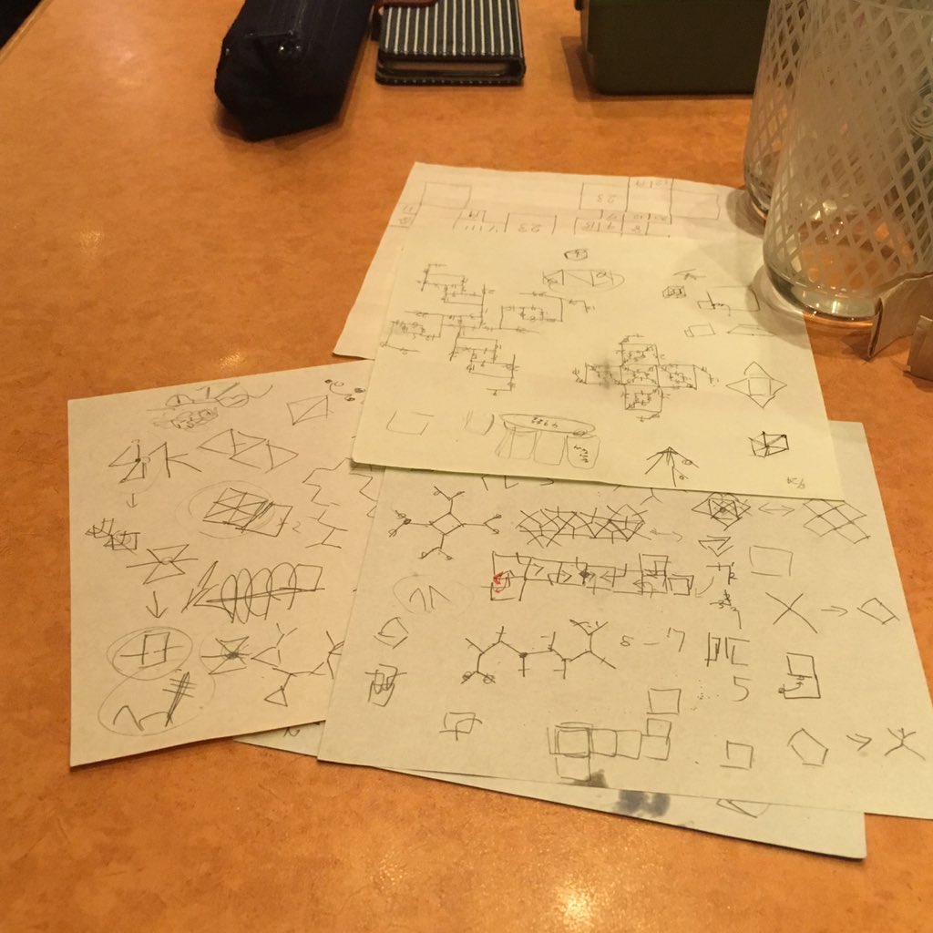 1snub's tweet photo. 第二次サイゼ連鶴会議やってました https://t.co/edxPu9dshe