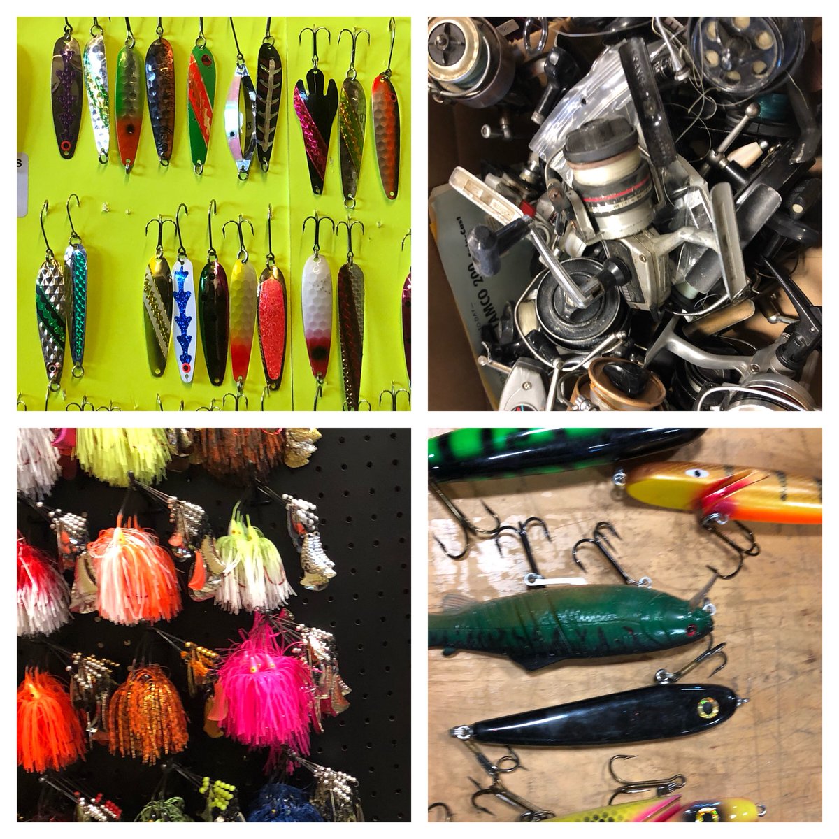 kespanolmiller's tweet photo. Soooo when Greg said, “Hey, wanna go to a swap meet?” this is not what I had in mind. #newexperience #newfriends #prettycolours Ancaster Fishing and Tackle, #AncasterFairGrounds today until 2:00. https://t.co/WoBqfvRGio