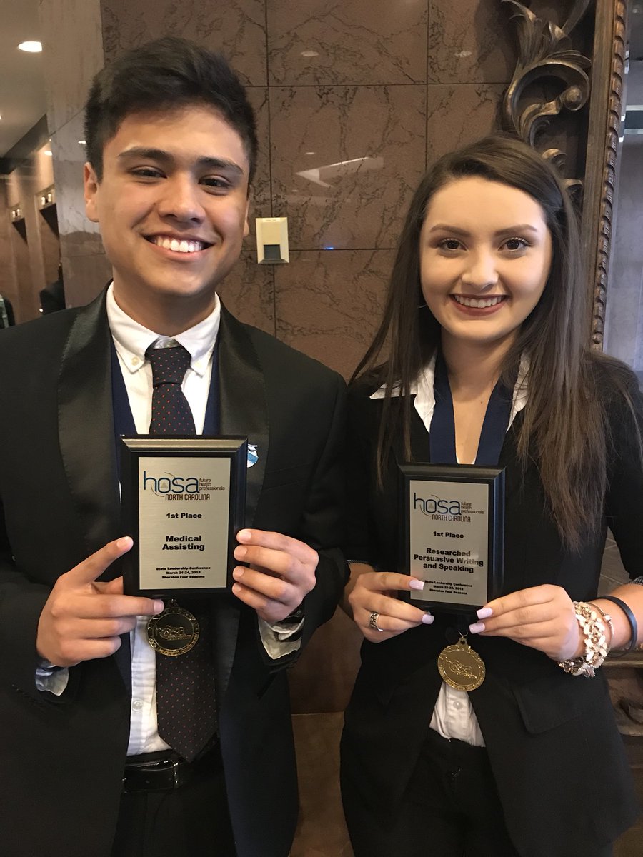 YearbookEWHS's tweet photo. eastwakehs: So proud of our EastWakeHOSA #DallasBound nc_hosa competitive event award winners! In addition to these gold (1st place) winners, we have 7 additional students who placed in the top 10! Way to go! #WarriorPride wcpssEastern https://t.co/Yr0WVGsQeM