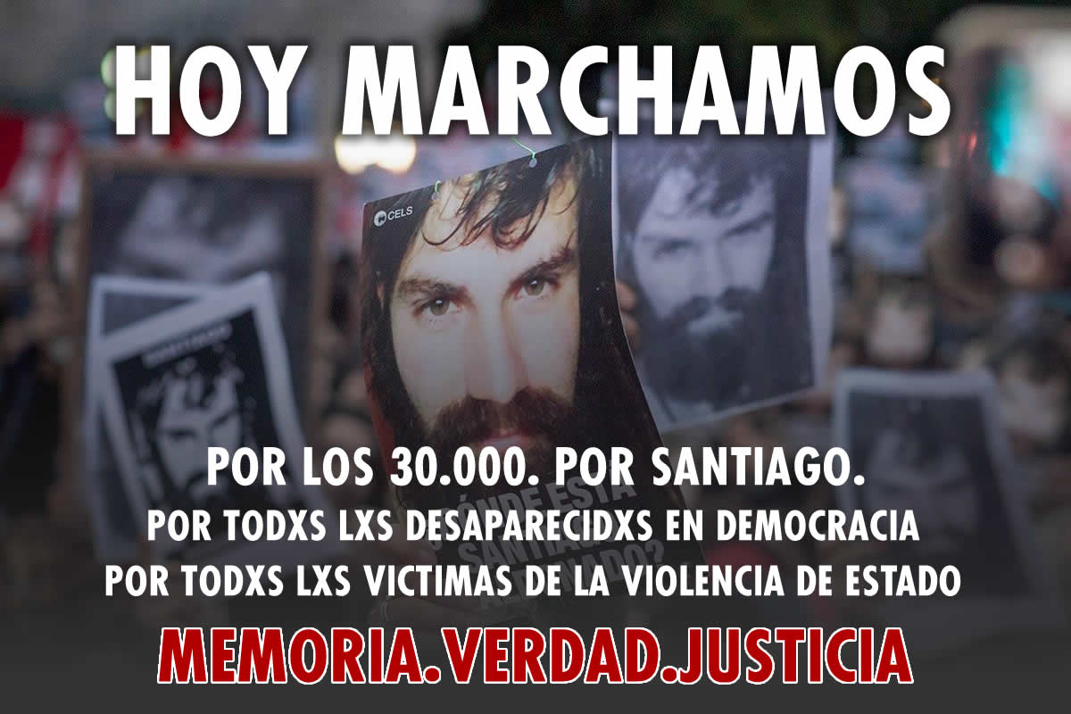 alioscia_castro's tweet photo. Hoy marchamos #245M #SantiagoMaldonado #30milsomostodos https://t.co/xaUdkDZIM0