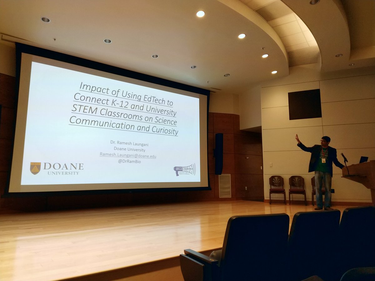 andrewjhflynn's tweet photo. @DrRamBio - connecting undergrads to K12 students is a great idea. You're capitalizing on the older sibling &amp; accomplished-but-relatable peer dynamics. Plus, scientists become relatable and known, ensuring positive future perceptions. 

#HumanizeScientists

#SciComm #SciComm2018 https://t.co/FZ4uM4Sii0