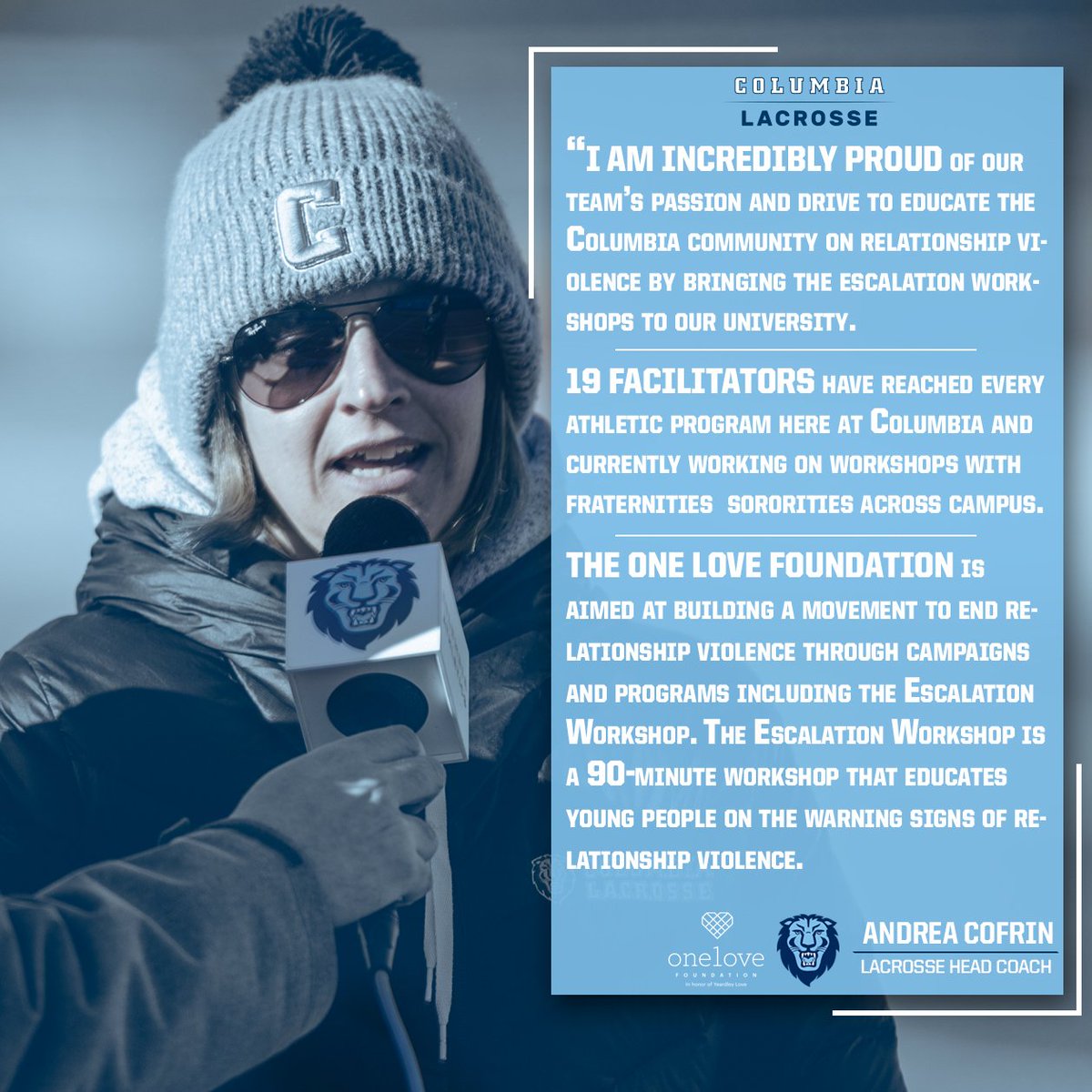 Young women ages 16-24 are at 3x greater risk for being in an abusive relationship. WE can change the statistics and end relationship abuse. 
Join us for TOMORROW's game vs. Harvard at 11 AM, dedicated to @Join1Love - One Love Foundation!
#TeamOneLove