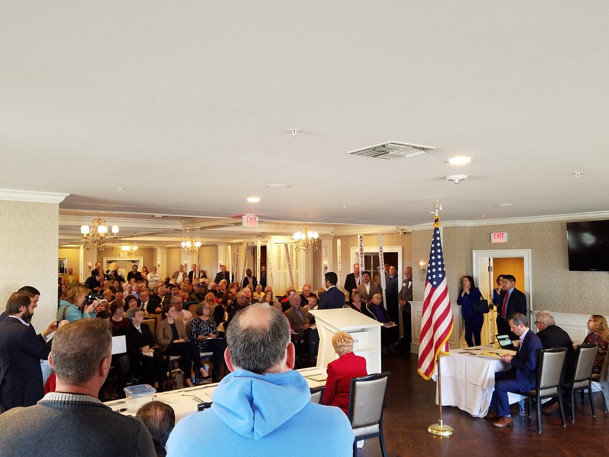 SaveJersey's tweet image. NJ2 hopeful Hirsh Singh addresses the crowd as "pro Trump" engineer. #ACGOP