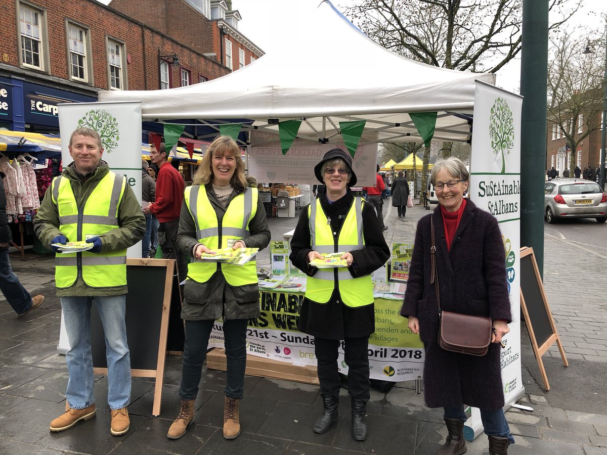 SustFest25's tweet photo. Pick up your free Sustainable St Albans Week programme TODAY at St Albans market, outside M&amp;S. See you there! @VerValleySoc @LookStAlbans @JustEnergySol @lussmanns @OdysseyPics @hertsad @OurGreenKitchen https://t.co/huWR4kH2fk
