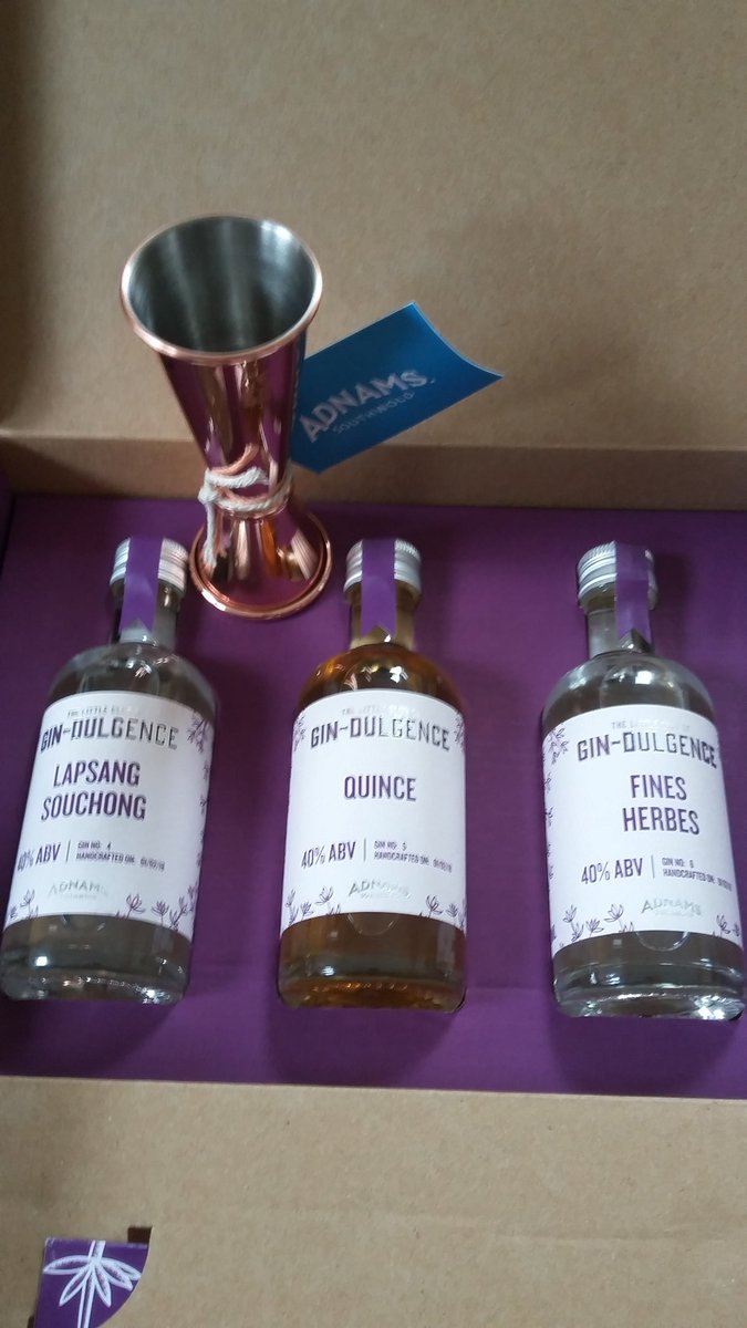 Gin-dulgence delivered to my door.  Thanks #adnams