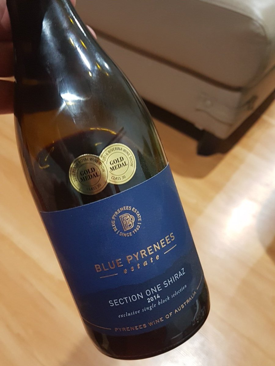 Patrick1Gardner's tweet photo. What a great wine to have while watching the #Hawks #bluepyrenees https://t.co/mZZLUT3I8k
