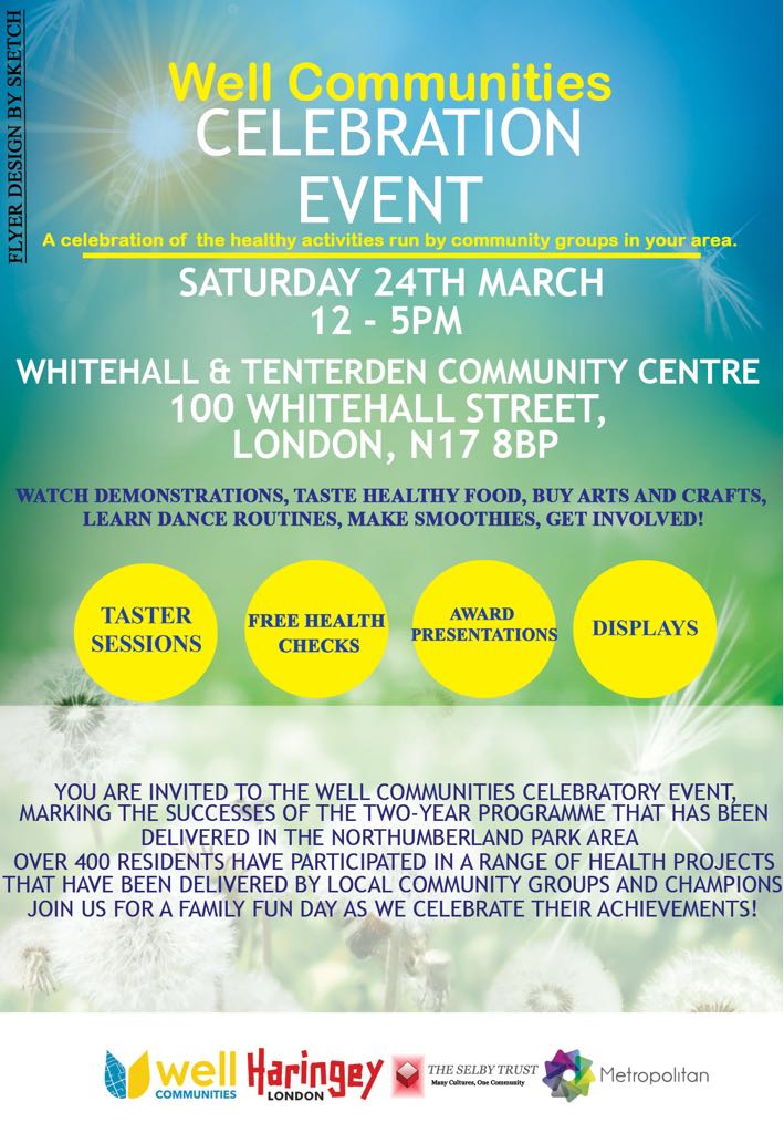 L👀king for somehere to go today? 🤔 Check out Well #Communities #Celebration  #Tottenham #Haringey <a href="/WellTottenham/">Well Tottenham</a>