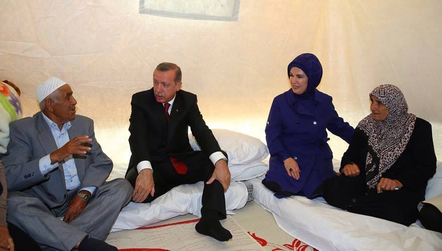 ذكرى لجدي المرحوم مصطفى شعار مع الرئيس اردوغان