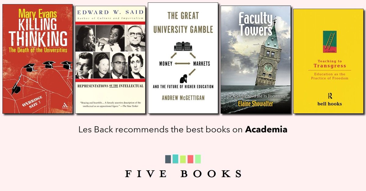 five_books's tweet photo. “Treating students as consumers cheapens not only students, but it also cheapens teachers, lecturers and those people who are trying to foster an environment for thought.”

Sociology professor Les Back (@AcademicDiary) discusses the best books on academia.
https://t.co/oJLLfof769 https://t.co/rQ7M2k08mp
