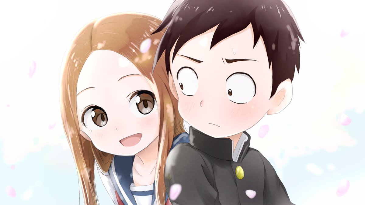 Twitter पर Takuro からかい上手の高木さん より 高木さんと西方 えみこさん Emiko O の動画用に描いたものです からかい上手の高木さん