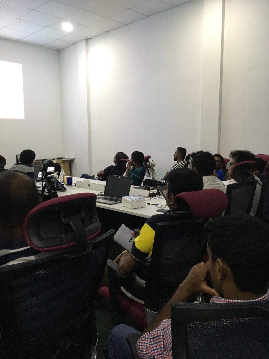 Netstarter_SL's tweet photo. Demo time!, End of the successful Hackathon @Netstarter_SL #Magento #netstarterhackathon #magento2 #ecommerce #teamwork #hackathon https://t.co/LRb9VXzFmq