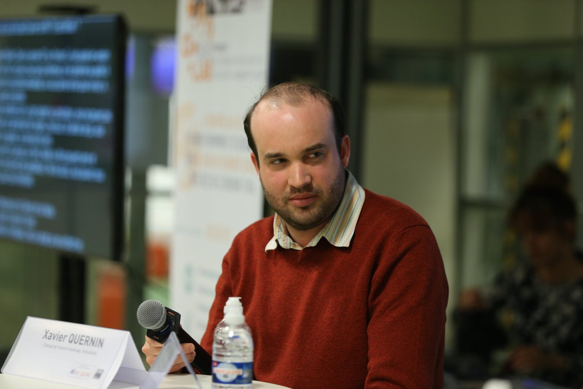 hmutuelle's tweet photo. .@XQuernin, chargé de mission handicap pour UniLaSalle présente l'aspect mobilité internationale dans les études. #SENSLAB https://t.co/Cu2WpfTBUE