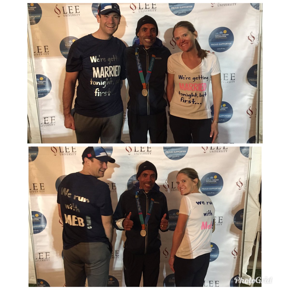 Nathan and Ashley congratulations on your wedding tonight. #honored. Let’s run! <a href="/GreatStridesLU/">Great Strides @ LeeU</a>