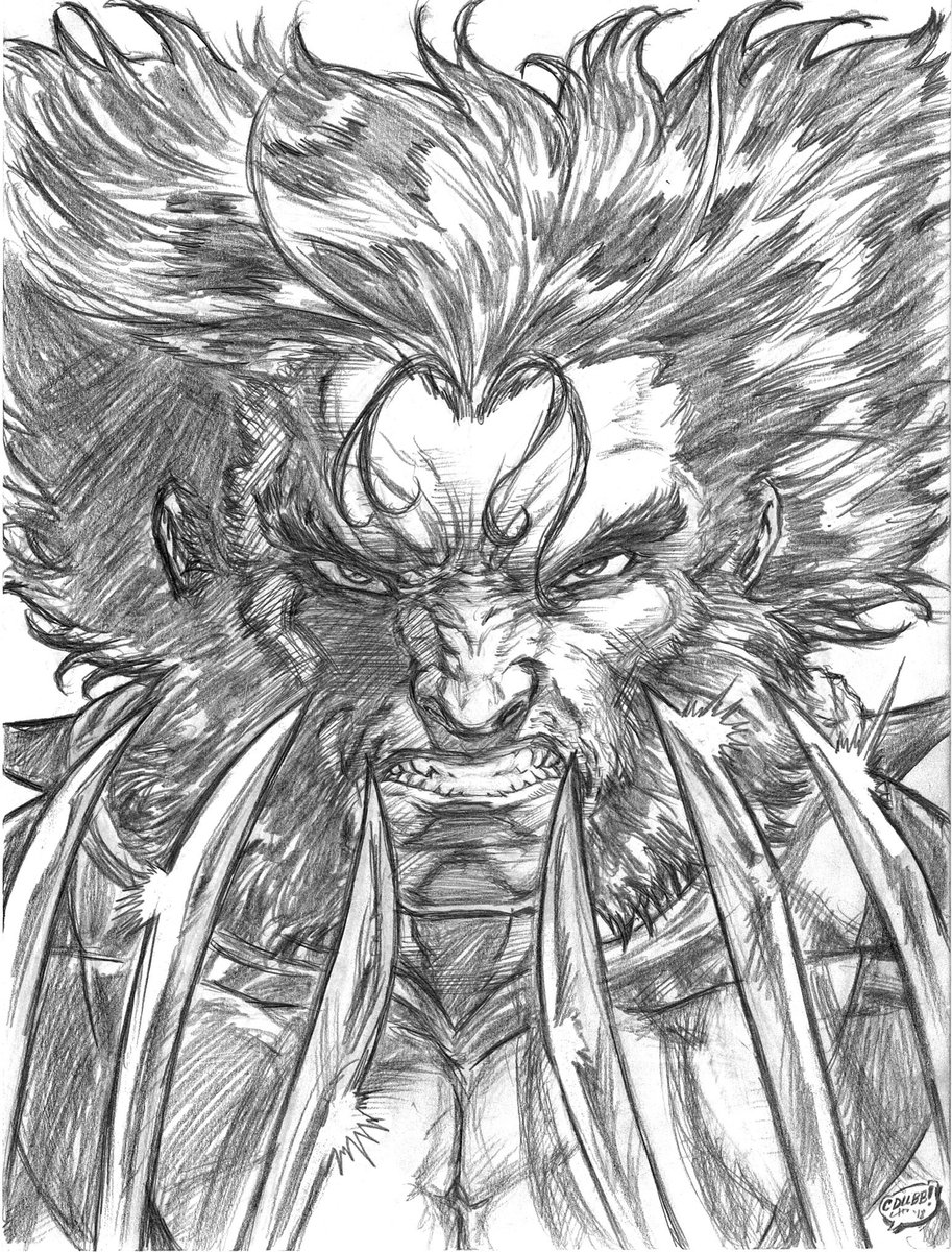 cdubbart's tweet photo. #Wolverine headshot. Thanks to @EthanVanSciver for the inspiration. Your YouTube vids are awesome 😉.
#xmen #marvel #marvelcomics #cdubbart https://t.co/I9Grvmm613