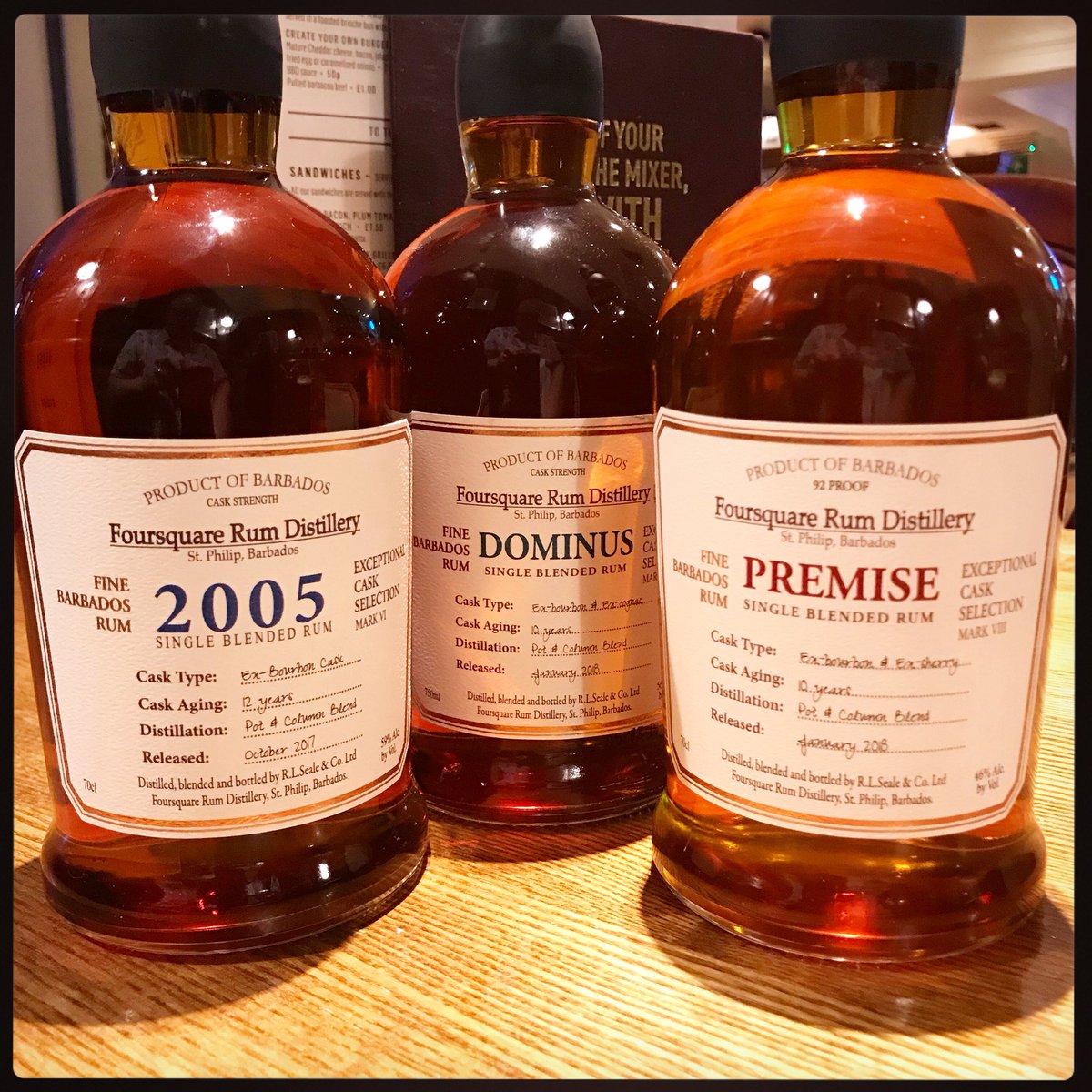 FloatingRumShac's tweet photo. Tried the previews of 2005 and Dominus at @UKRumfest last year, I knew they were going to be v good. I’m super happy to say that the final blend of each is better still. Premise, being tried for the first time blew me away! Truly a worthy sucessor to Zin Cask! Wonderfully fruity https://t.co/kNlYSpGlWa