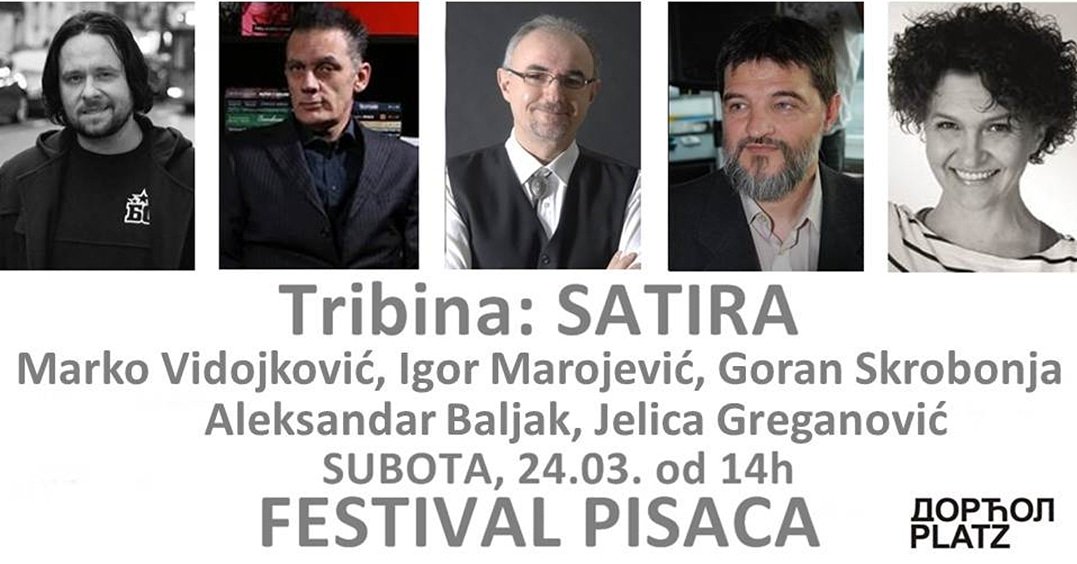 dorcolplatz's tweet photo. Danas na Festivalu pisaca i 3 zanimljive tribine:
14h - Satira, 16h - Žene i deca, 18h - Urbani narativ.
Svratite da se družite sa piscima. https://t.co/fO3XiUcupf